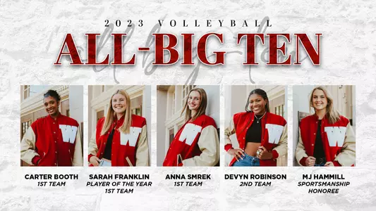 Volleyball All-Big Ten Web Graphic