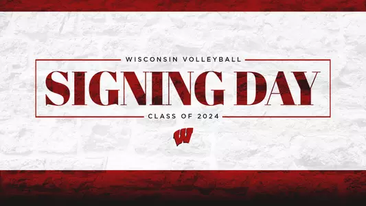 Wisconsin Volleyball Signing Day Web Graphic