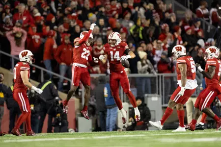 Wisconsin Badgers during a Big Ten Conference NCAA college football game against the Ohio State Buckeyes, Saturday, Oct. 28, 2023, in Madison, Wis. (Photo by David Stluka/Wisconsin Athletic Communications)