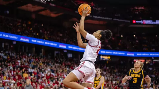 D'Yanis Jimenez shoots the ball into the net