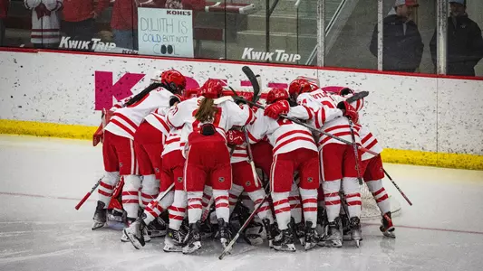 Wisconsin Badgers' before an NCAA women’s hockey match against Minnesota Duluth Saturday December 2, 2023 in Madison, Wisconsin.
Photo by Tom Lynn/Wisconsin Athletic Communications