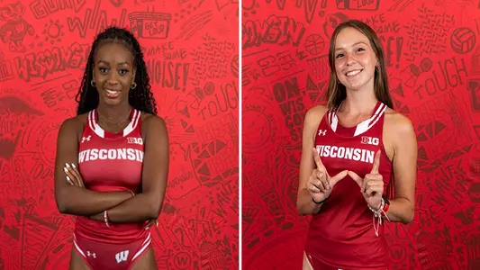 Women's Track and Field, Robbins and Malloy-Salgado Posed Photos