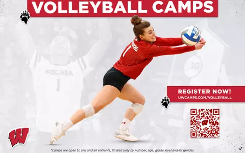 Volleyball camp graphic