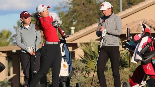 Vanessa Ho drives off the tee of Hole No. 6 at the 2023 Westbrook Invitational at the Westbrook Village Golf Club Vistas Course in Peoria, Arizona on Sunday, February, 26, 2023.