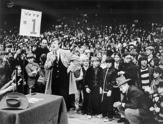 1973 NCAA championship celebration at the Fieldhouse