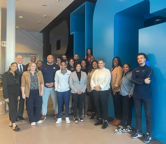 Danielle Pulliam and additional Diversity and Inclusion staff from other Big Ten schools at the recent Big Ten Diversity Roundtable In-Person Meeting