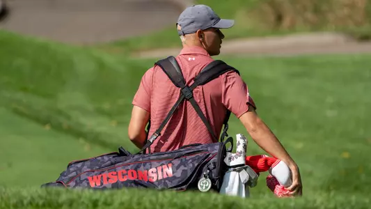 Daniel Aas at the 2022 Badger Invitational at University Ridge Golf Course in Madison, Wisconsin
