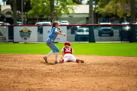 Marytherese Nevin sliding into second base