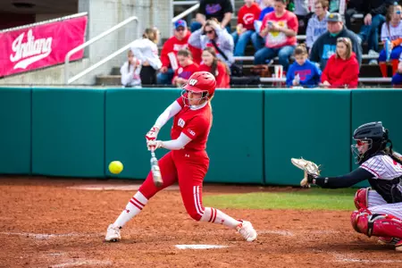 Molly Schlosser hitting the ball
