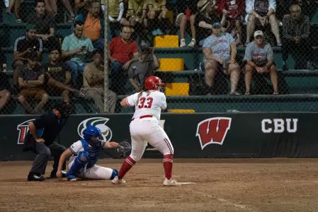 Abby Herbst up at bat