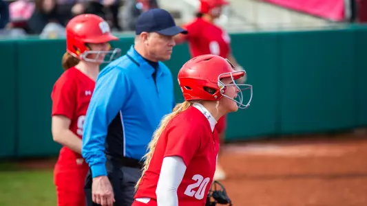 Molly Schlosser cheering on teammate