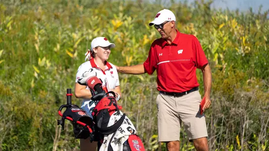 Emily Lauterbach and Todd Oehrlein at the 2022 Badger Invitational