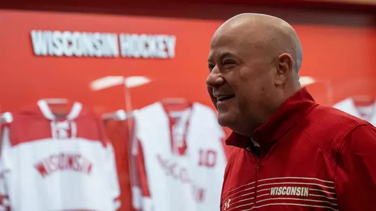 Mike Hastings' first visit to Kohl Center as head coach