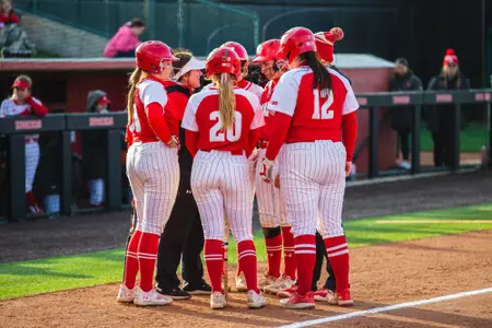 SB Team Huddle at Nebraska Game 1