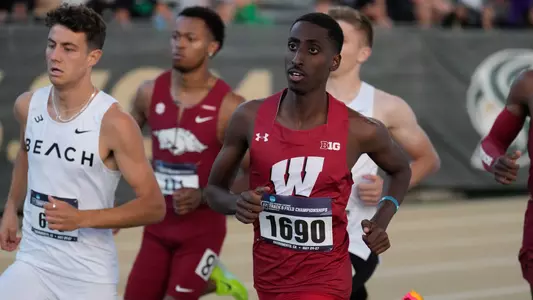 Abdullahi Hassan competes in the 800 meters.