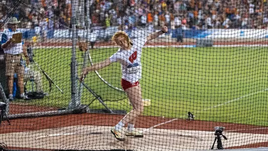 Josie competes in discus at NCAA