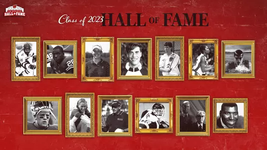 UW Athletic Hall of Fame Class of 2023 - Irwin A. and Robert D. Goodman reveal graphic