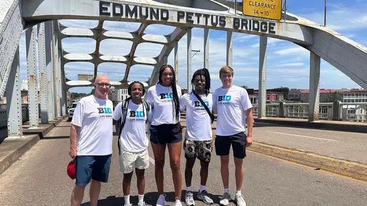 Big Ten: Selma to Montgomery representatives from Wisconsin - Badger student-athletes Gabby McCaa (volleyball), Kamari McGee (men’s basketball) and Drew Brown (men’s soccer) took part and were joined by Assistant Athletic Director for Diversity and Inclusion Dr. Danielle Pulliam and Senior Associate Athletic Director Justin Doherty.