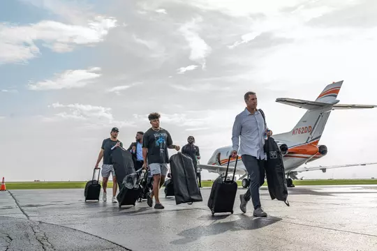2023 Big Ten Media days plane