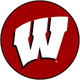 Red circle icon image with the white Wisconsin Motion W logo representing Bucky's Balcony information