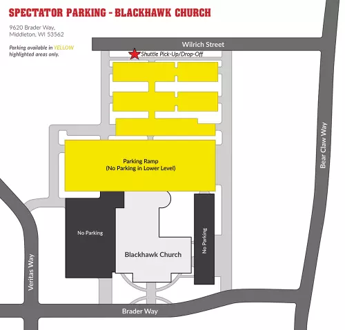 Cross Country Parking Map - Blackhawk Church