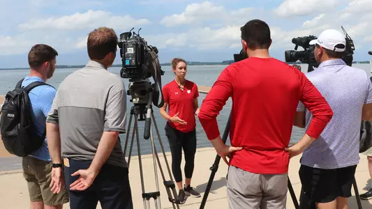 Vicky Opitz meets the media