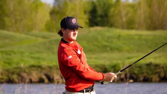 Graham Moody takes a swing