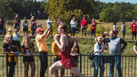 Josh Truchon races towards finish at Badger Classic