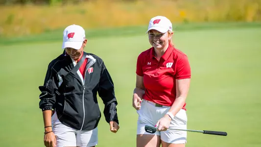 Carly Carter and Morgan Baxendale at the 2023 Badger Invitational