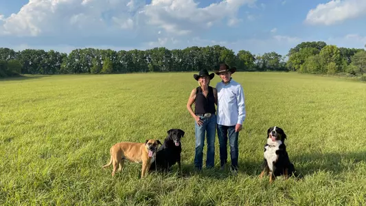 Mark and Leslie Johnson at the Agape Ranch
