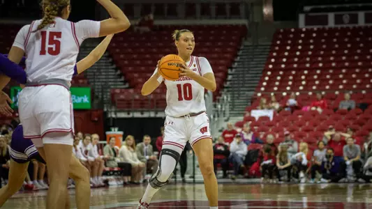 Halle Douglass looks for opening