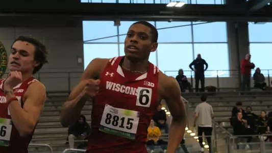 Jalen Williams and Andrew Casey run side-by-side at Wisconsin midwest Invitational in Chicago
