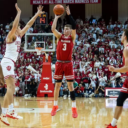 Connor Essegian during a game at Indiana in 2023