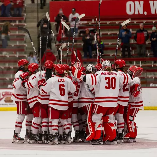 The Wisconsin Badgers women’s hockey team defeats Minnesota Duluth in the LaBahn Arena 3-0 at the University of Wisconsin- Madison on December 2, 2023. (Photo by Taylor Wolfram / Wisconsin Athletic Communications)