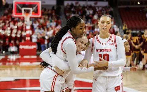 Serah Williams and Tessa Grady Embrace