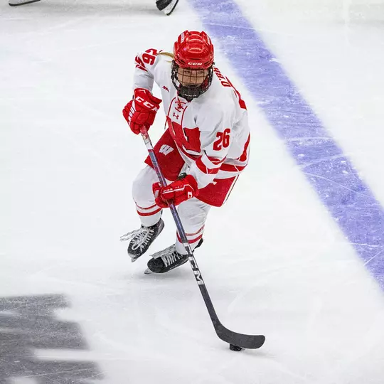 Wisconsin Badgers' forward Casey O'Brien (26) during an NCAA womenÕs hockey match against Minnesota Duluth Saturday December 2, 2023 in Madison, Wisconsin.
Photo by Tom Lynn/Wisconsin Athletic Communications