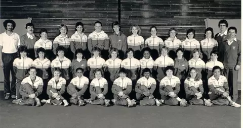 1984 Wisconsin women's track & field team