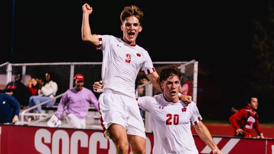 Badgers celebrate a goal