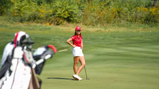 Chloe Chan on the green