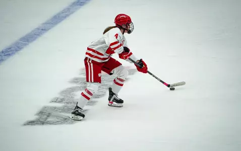 Caroline Harvey looks to shoot against Bemidji State 10.24.24