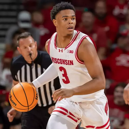 Camren Hunter in red-white scrimmage 2024-25