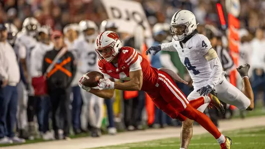 Wisconsin Badgers during a Big Ten Conference NCAA college football game against the Penn State Nittany Lions, Saturday, Oct. 26, 2024, in Madison, Wis. (Photo by David Stluka/Wisconsin Athletic Communications)