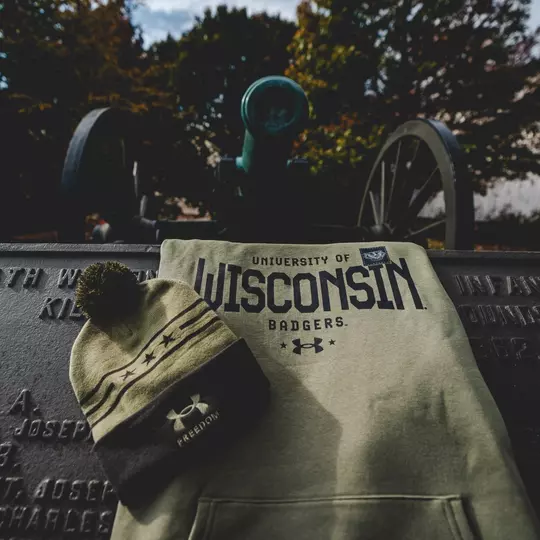 UW football coaches will wear Under Armor Veteran's Day apparel for their matchup with Iowa on Nov. 2, 2024.