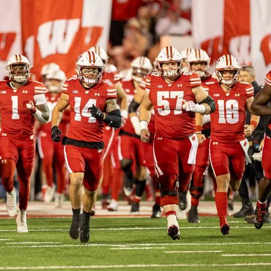 Wisconsin Badgers during a Big Ten Conference NCAA college football game against the Penn State Nittany Lions, Saturday, Oct. 26, 2024, in Madison, Wis. (Photo by David Stluka/Wisconsin Athletic Communications)