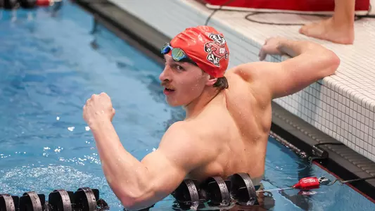 Andrew Benson celebrates