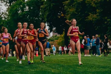Annika Elliott races at the Sean Earl Lakefront Invitational on Friday, Oct. 4.