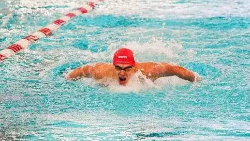 Men's Swimmer during Minnesota Meet