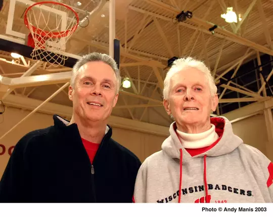 Bo Ryan, left, and Butch Ryan Dec. 9, 2003. (Photo © Andy Manis)