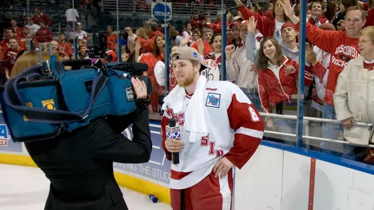Joe Pavelski interview after winning the 2006 NCAA title