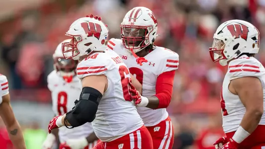 Wisconsin Badgers during Big Ten Conference NCAA college football game against the Nebraska Cornhuskers, Sat., Nov. 23, 2024, in Lincoln, Nebraska. (Photo by David Stluka/Wisconsin Athletic Communications)